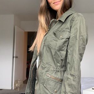 Olive Cargo Fall Jacket